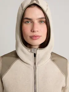 Display front view 6 of Product detail - MADDI FZ Hooded Midlayer Women stone