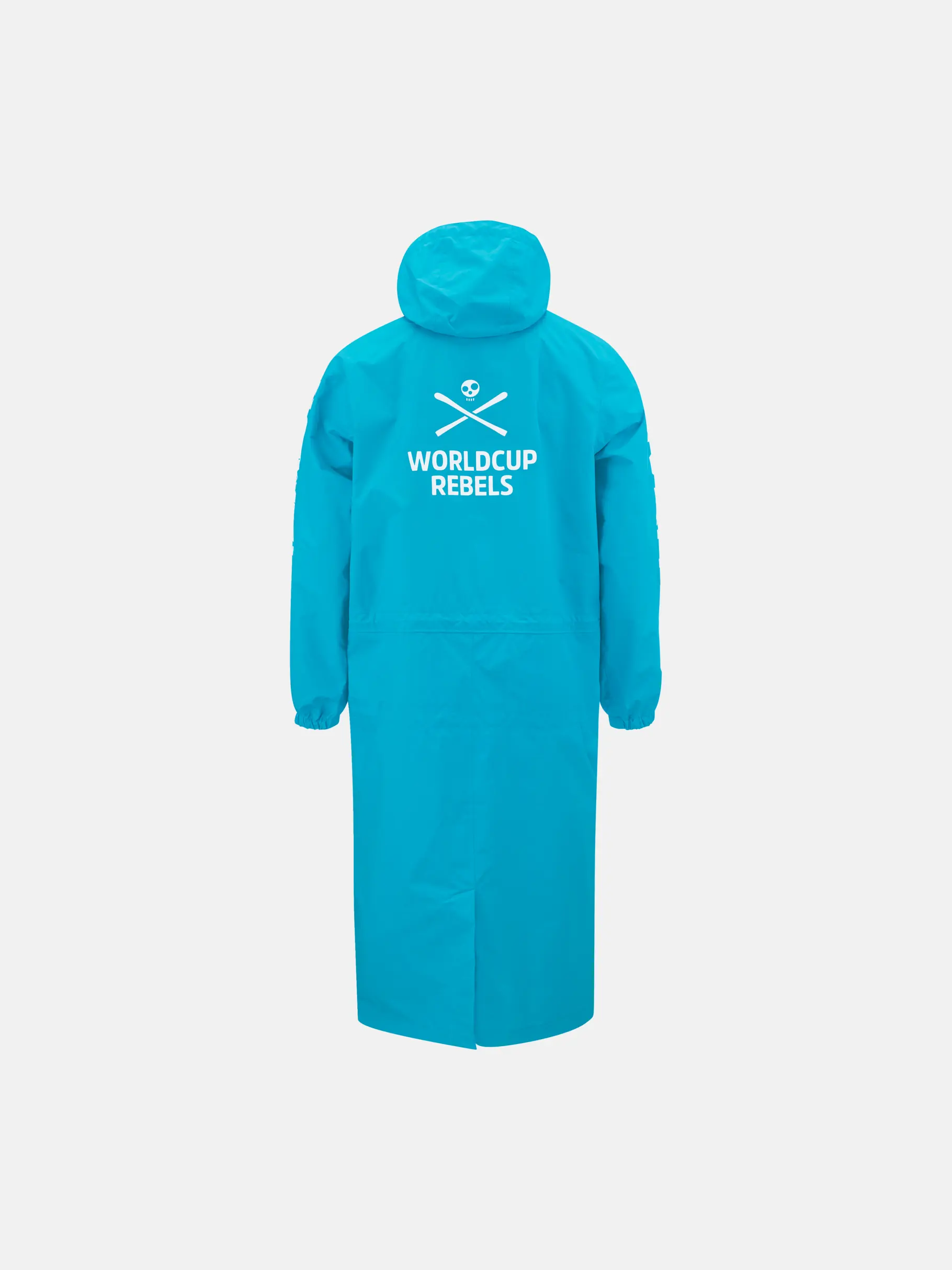 New, view full size image of Front view of Product detail - RACE Rain Coat Junior blue