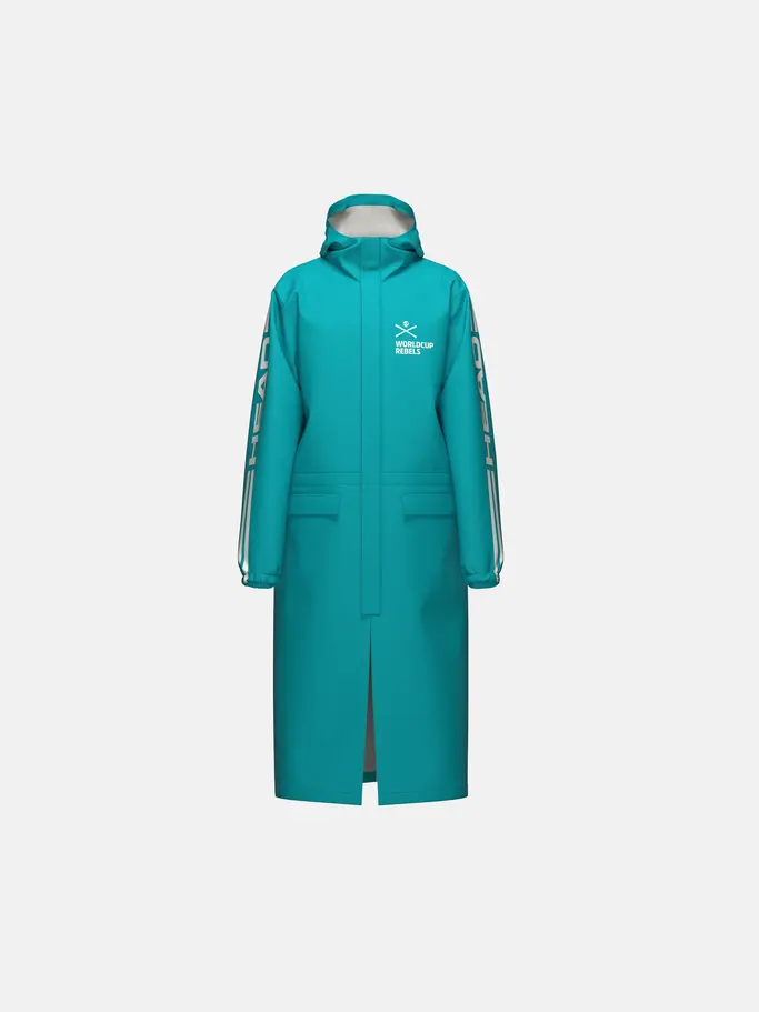 Out of Stock, view full size image of Front view of Product detail - RACE Rain Coat Junior