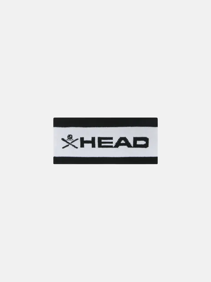 Coming soon, view full size image of Front view of Product detail - RACE Head Band black/white