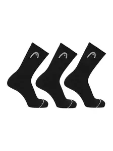 Display front view 5 of Product detail - Men's Crew Socks 3 Pack black