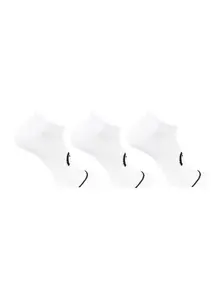 Display front view 2 of Product detail - Men’s Low Cut Socks 3 Pack white