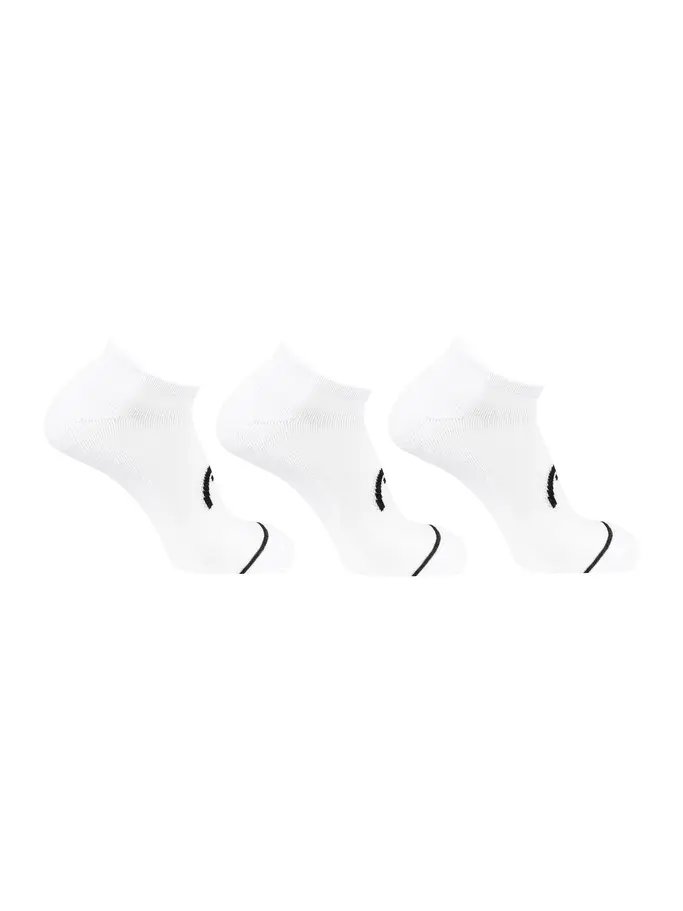 , view full size image of Front view of Product detail - Men’s Low Cut Socks 3 Pack white