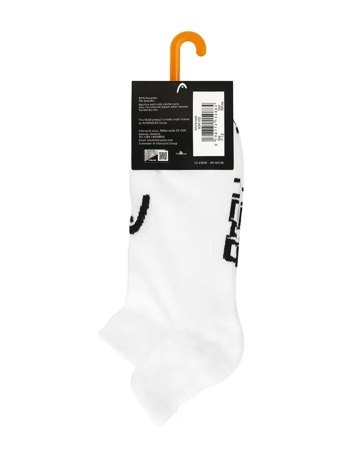 , view full size image of Front view of Product detail - Men’s Low Cut Socks 3 Pack white