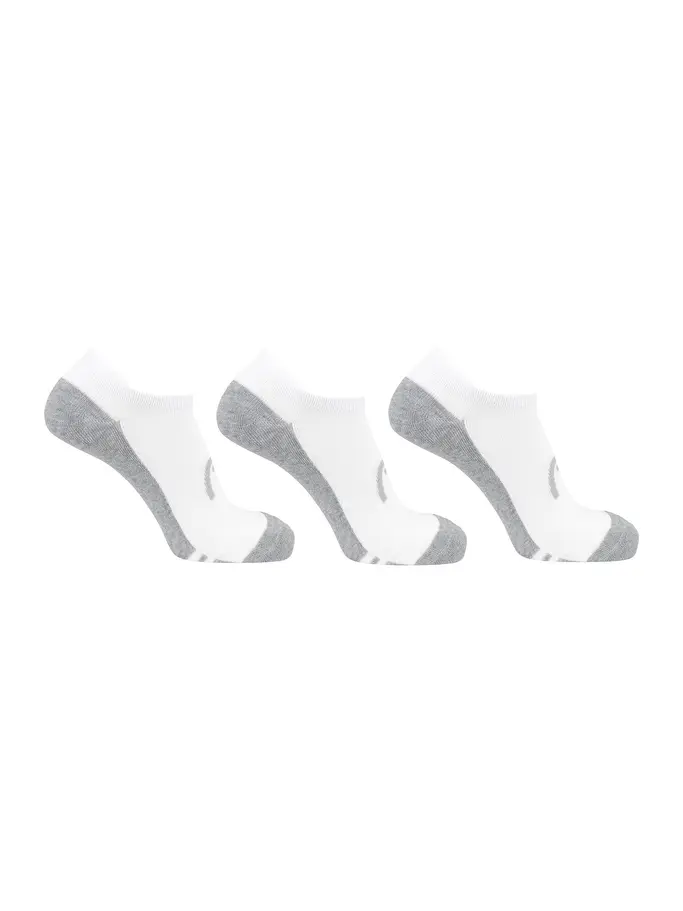 , view full size image of Front view of Product detail - Women’s Low Cut Socks 3 Pack white
