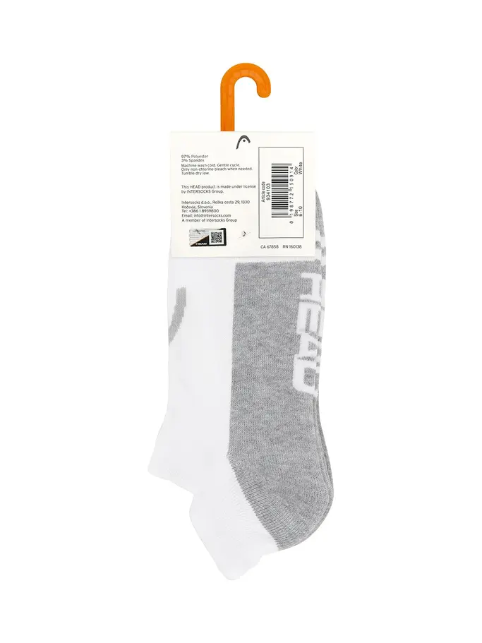 , view full size image of Front view of Product detail - Women’s Low Cut Socks 3 Pack white