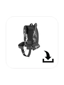 Display front view 1 of Product detail - XR-Rec Silver Single Backmount Set (417559 / 417570) - Mares S.p.A