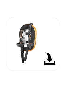 Display front view 1 of Product detail - HV Single Backmount Set (417575) - HEAD Watersports S.p.A