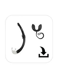 Display front view 1 of Product detail - Snorkel @ (411479) - Mares S.p.A