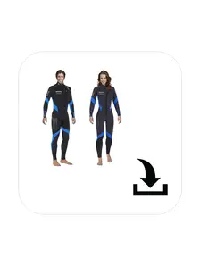 Display front view 1 of Product detail - Flexa 865 Man / She Dives (412337 / 412339) - Mares S.p.A