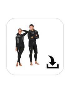 Display front view 1 of Product detail - Dual 5mm Man / She Dives (412443 / 412444) - Mares S.p.A