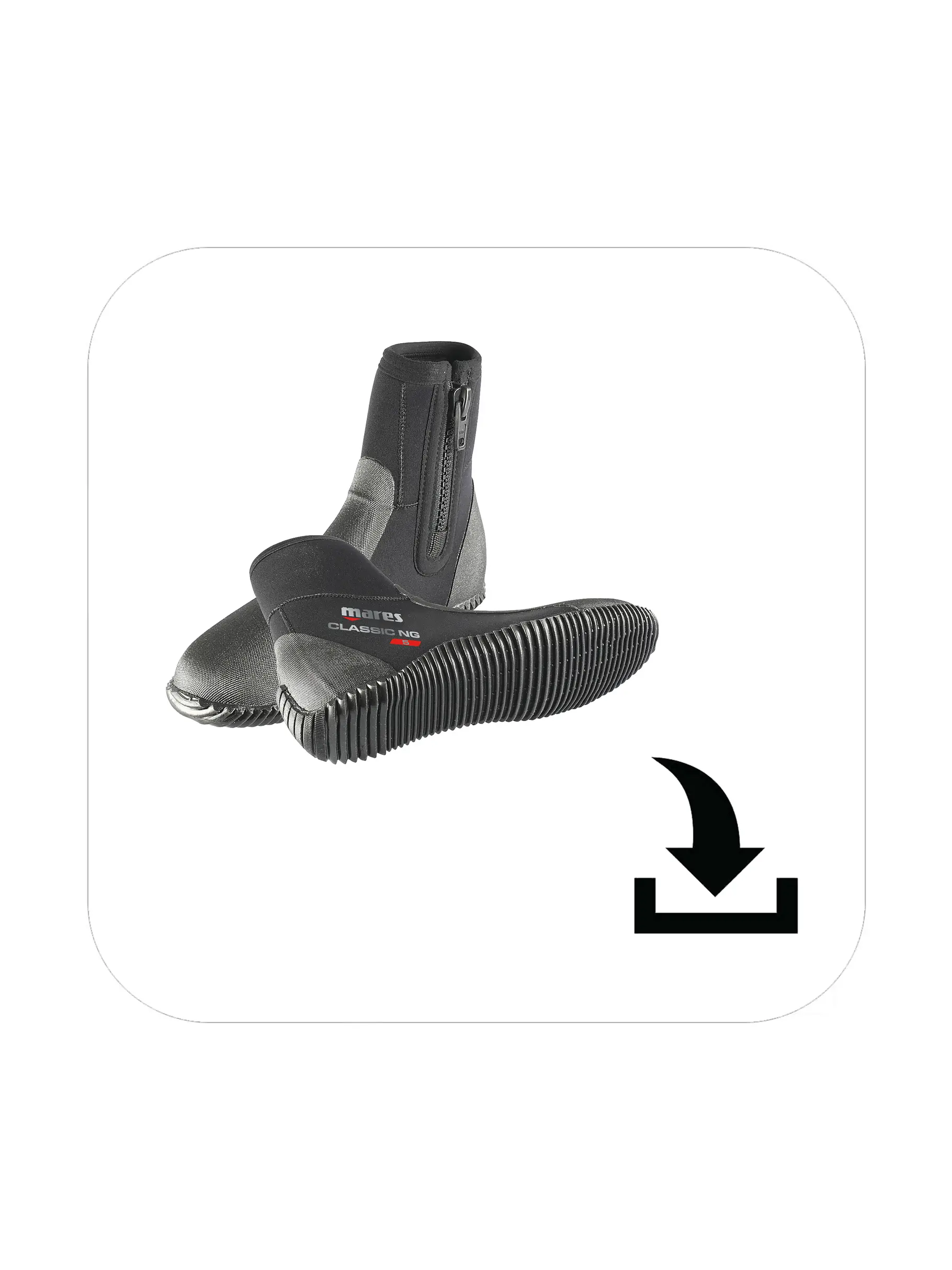 Chaussons De Plongée Mares Classic Dive Boots NG 5mm – Taille 11 (44/45) – Unisexe