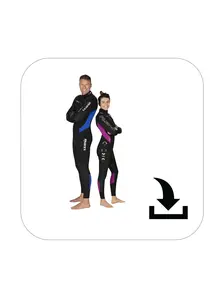 Display front view 1 of Product detail - Flexa 5.4 Man / She Dives (412433 / 412434) - HEAD Watersports S.p.A