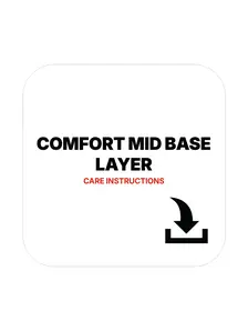 Display front view 1 of Product detail - Comfort Mid Base Layer Care Instructions