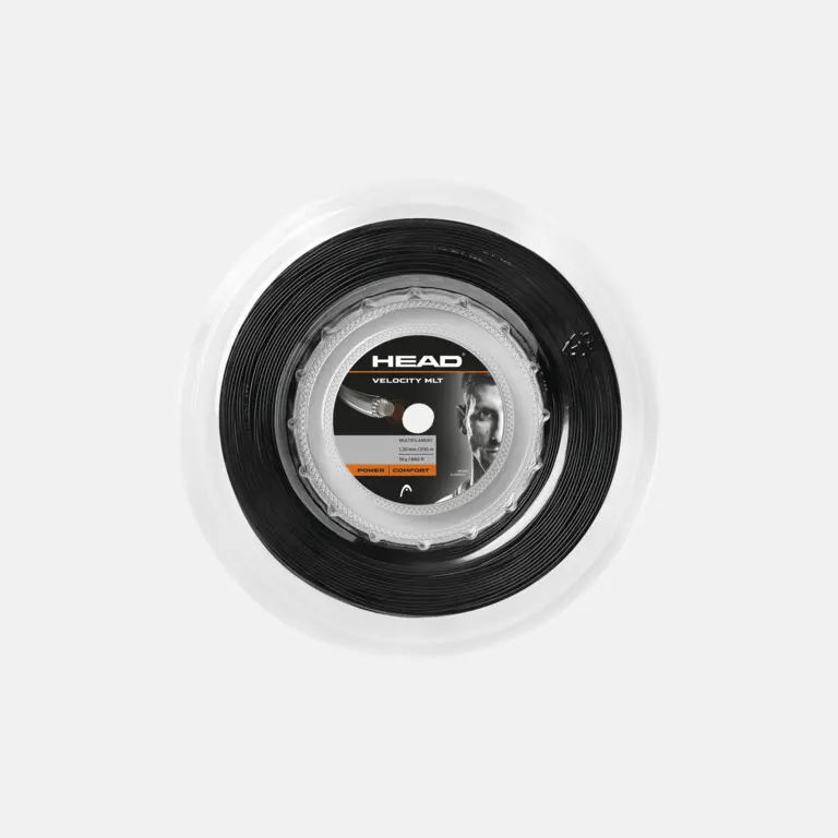 Cordage HEAD Velocity MLT 17 – 1.25 Mm Multifilament – Puissance & Contrôle Pour Joueurs De Tournoi Ou Club – Noir 12 M