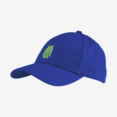 Product overview - Kids Cap Monster blue/lime