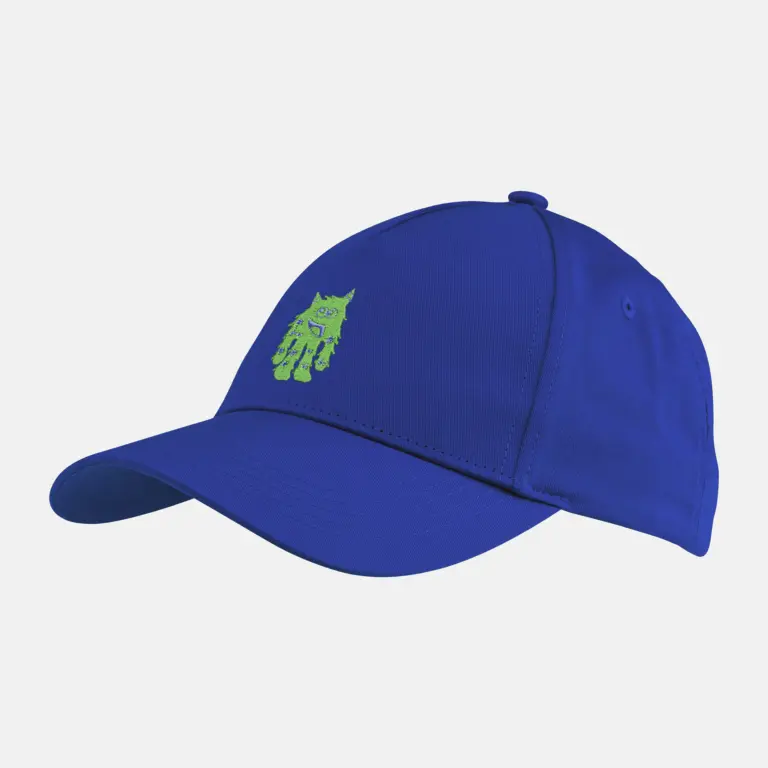 Product overview - Kids Cap Monster blue/lime