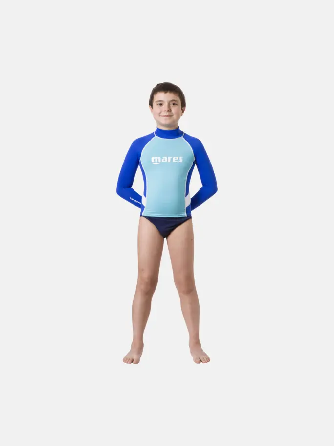 Product overview - Rash Guard Junior - Long Sleeve - Boy blue