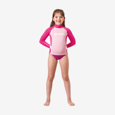 Product overview - Rash Guard Junior - Long Sleeve - Girl pink