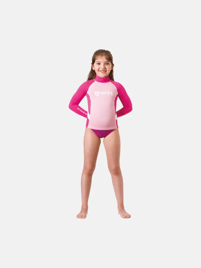 Product overview - Rash Guard Junior - Long Sleeve - Girl pink