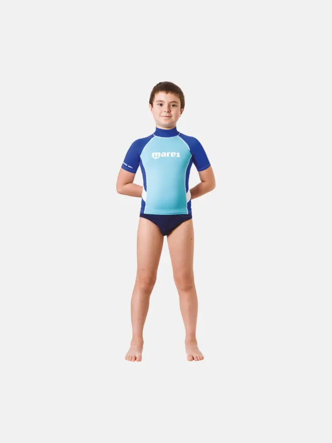 Product overview - Rash Guard Junior - Short Sleeve - Boy blue