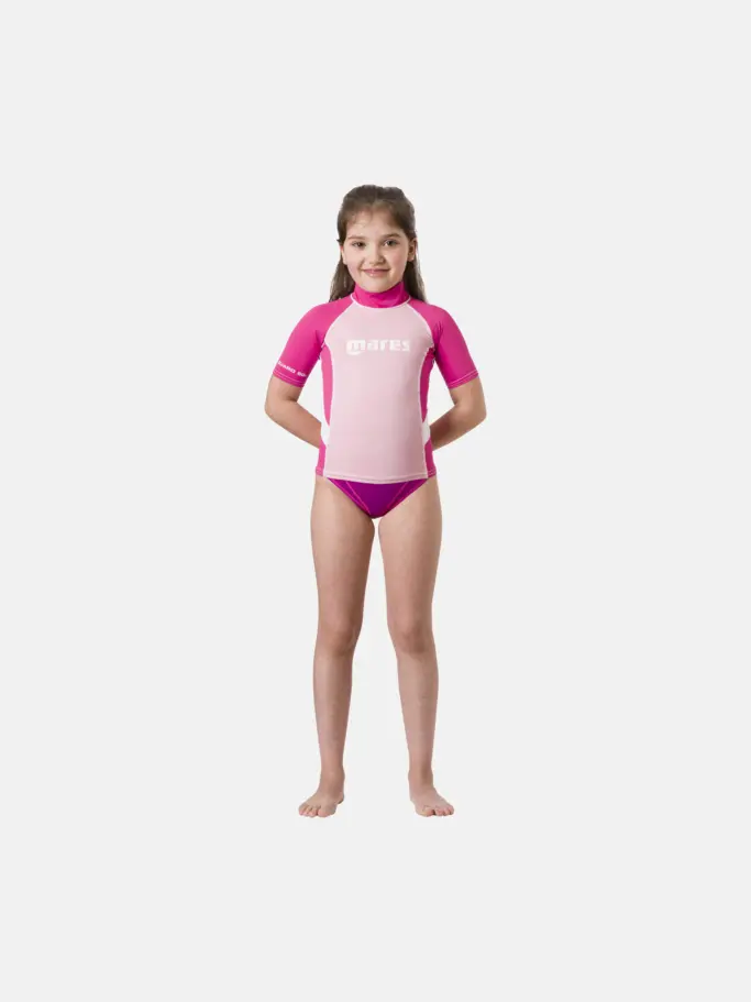 Product overview - Rash Guard Junior - Short Sleeve - Girl pink