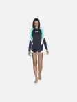 Product overview - Rash Guard Loose Fit Long Sleeve - She Dives aqua