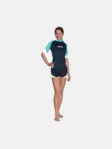 Product overview - Rash Guard Loose Fit Short Sleeve - She Dives aqua