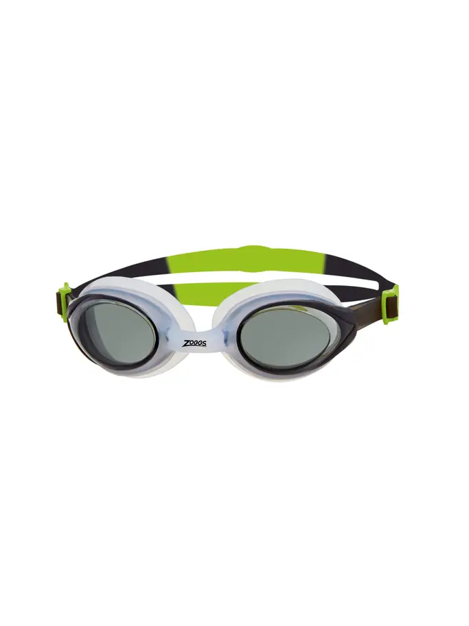 Product overview - Bondi Goggles White/Blue - Tinted Smoke Lens