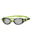 Product overview - Predator Flex Original Swimming Goggles Black/Green - Reactor Smoke Lens