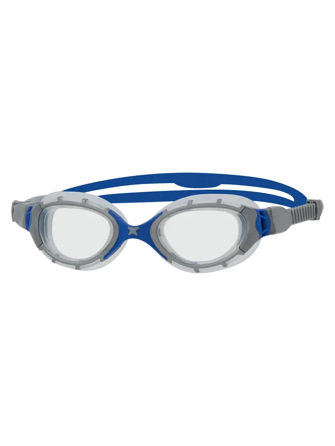 Product overview - Predator Flex Goggles Grey/Blue - Clear Lens