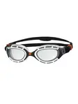 Product overview - Predator Flex Swimming Goggles White/Black - Clear Lens