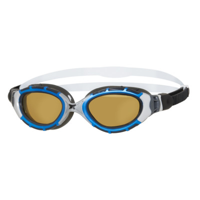 Product overview - Predator Flex Polarized Ultra Reactor Goggles Silver/Blue - Reactor Copper Lens