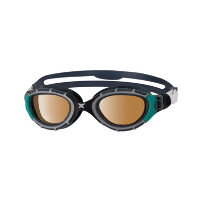 Product overview - Predator Flex Polarized Ultra Goggles Black/Green - Polarized Copper Lens