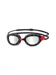 Product overview - Predator Swimming Goggles - Titanium Lens Red/Grey - Mirror Smoke Lens