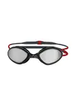 Product overview - Tiger Mirror Swimming Goggles Grey/Red - Mirror Smoke Lens