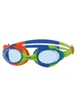 Product overview - Bondi Junior Swimming Goggles Green/Blue - Tinted Blue Lens