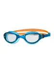 Product overview - Phantom 2.0 Junior Swimming Goggles Blue/Orange - Clear Lens