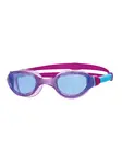 Product overview - Phantom 2.0 Junior Swimming Goggles Purple/Aqua - Tinted Blue Lens