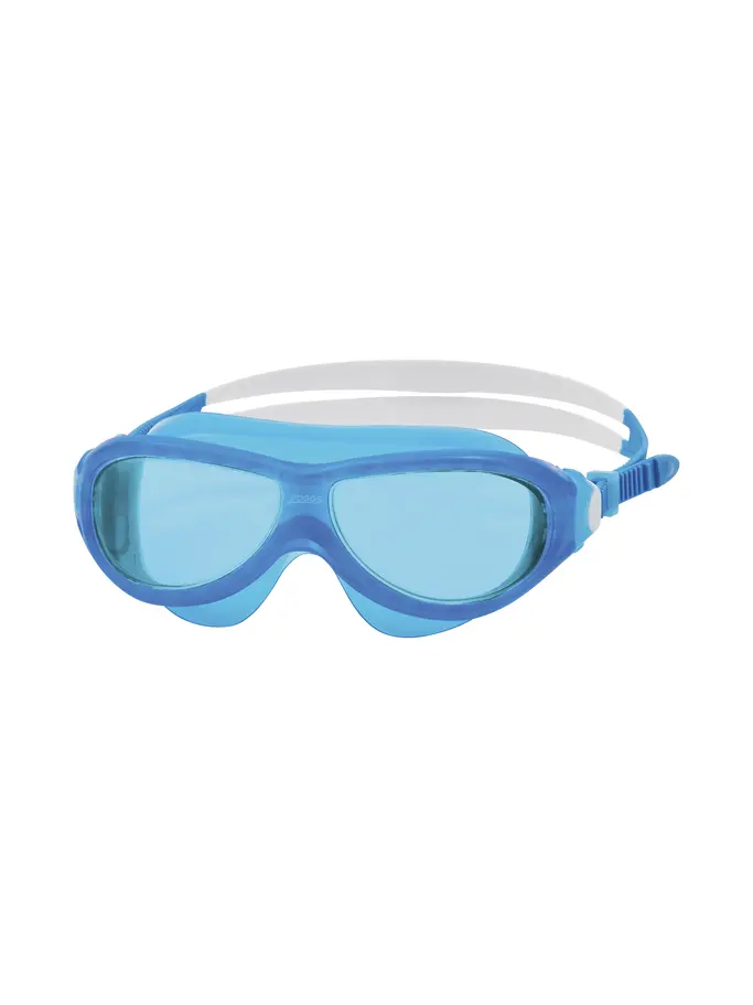 Product overview - Phantom Junior Swimming Mask Blue/White - Tinted Blue Lens