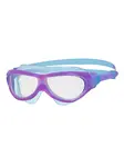Product overview - Phantom Junior Swimming Mask Purple/Blue - Clear Lens