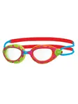 Product overview - Predator Junior Swimming Goggles Red/Orange - Clear Lens