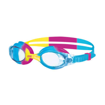 Product overview - Little Bondi Goggles Pink/Yellow - Clear Lens