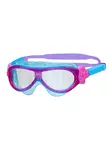 Product overview - Phantom Kids Swimming Mask Purple/Blue - Clear Lens
