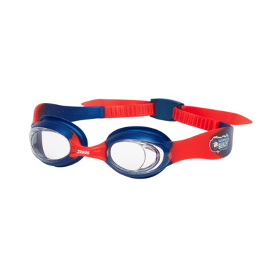 Product overview - Kangaroo Beach Little Cadet Goggles Blue/Red - Clear Lens