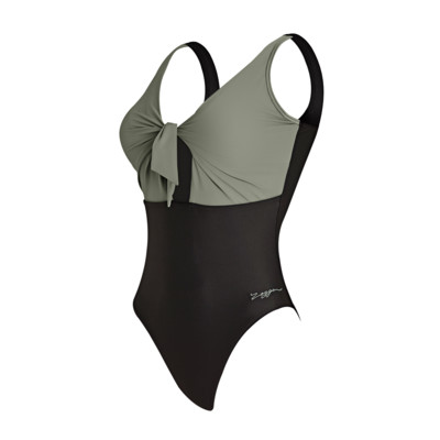 Product overview - Tallows Tie Front Scoopback Swimsuit