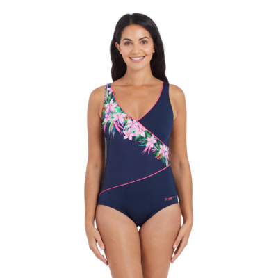 Product overview - Orchid Daze Wrap Front One Piece OCDA