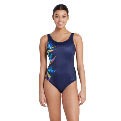 Product overview - Neon Crystal Scoopback One Piece Swimsuit NNCR