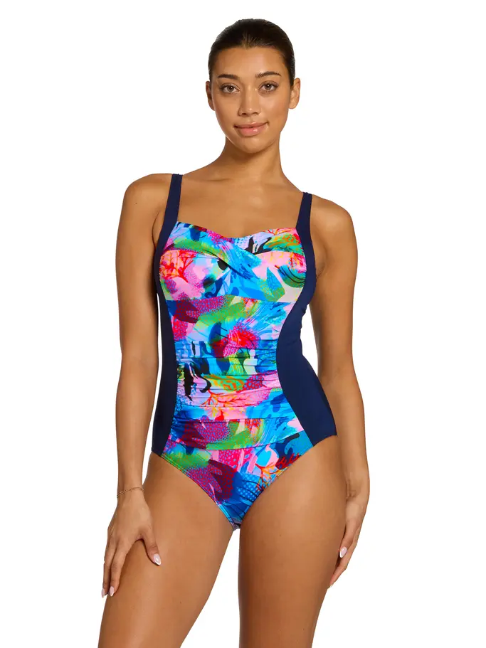 Product overview - Womens Atlantis Ruched Front Swimsuit ATLA