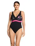 Product overview - Womens Safari Leaf Square Back Swimsuit SAFA
